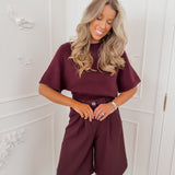 Burgundy Juliette Bermuda Short