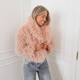 Blush Lou Faux Fur Jacket