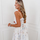 Off White Florieke Butterfly Flower Dress