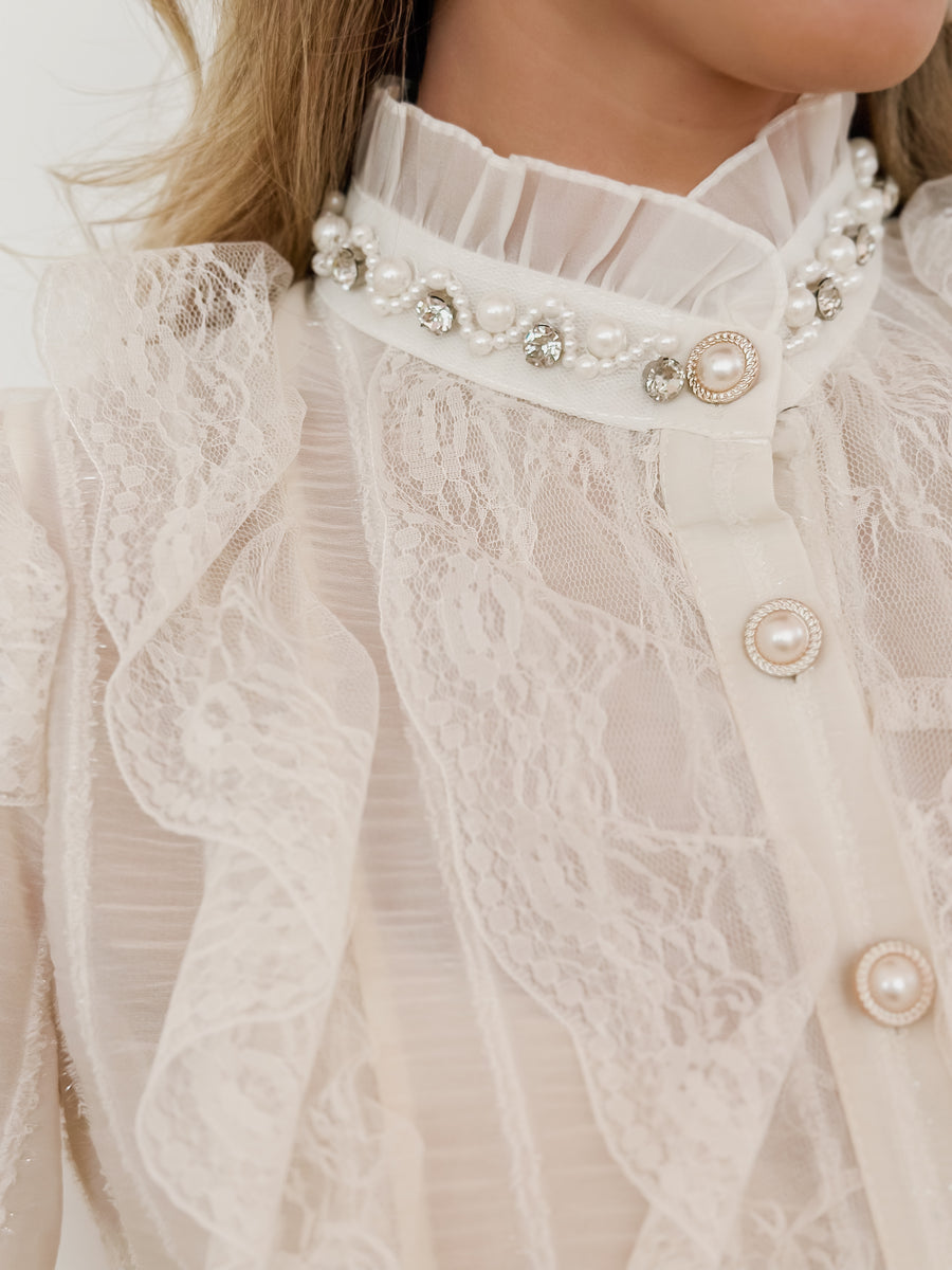 Crème Alexandra Blouse