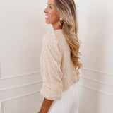 Nude Sequin Erna Blouse