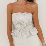 Silver Loralie Bandeau Top