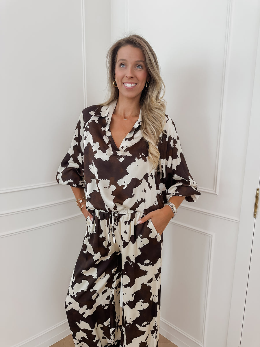 Cow Printed Ensemble