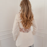 Vanilla Elsa Lace Waist Blazer
