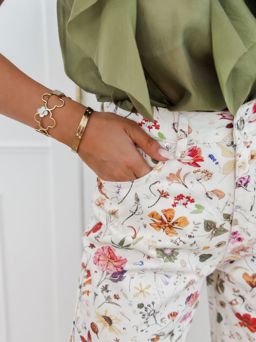 Multicolor Flower Sofia Jeans