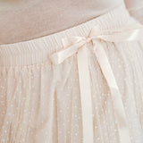 Vanilla Dotted Tulle Skirt