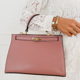 Mauve Buckle Bag