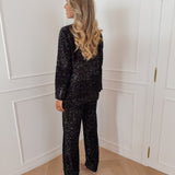Black Amilia Sequin Trouser