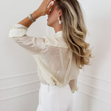 Soft Yellow Mable Button Blouse
