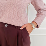 Old Pink Lilly Sweater