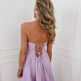 Lilac Fauve Crossed Back Dress