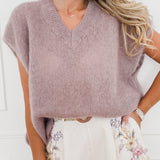 Light Mauve Short Sleeve Jaylin Sweater