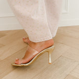 Golden Joya Plexi Heels