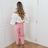 White Off Shoulder Felicia Blouse