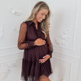 Brown Lace Ceylin Dress