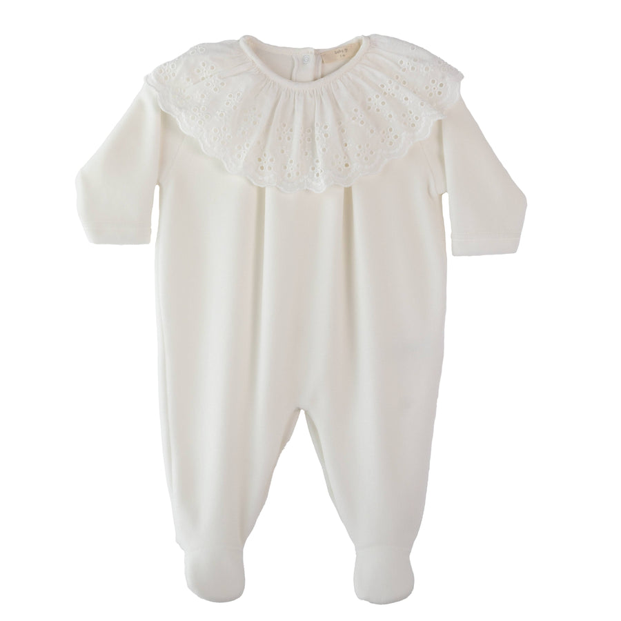 BABY - Ivory Broderie Collar Bodysuit