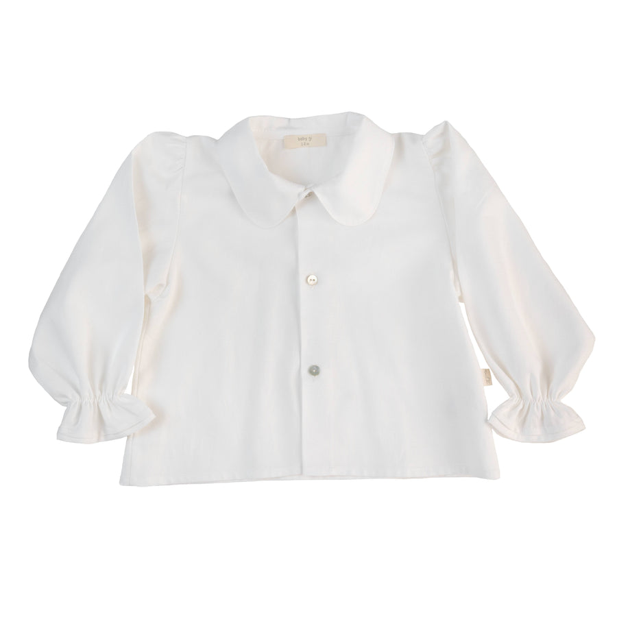 BABY - White Collar Cotton Blouse