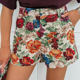 Multicolor Flower Evana Short