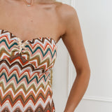 Multicolor Star Bandeau Dress