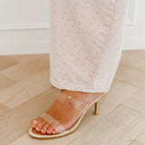 Golden Joya Plexi Heels