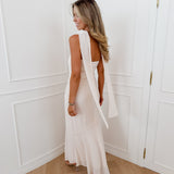 Vanilla Bandeau Scarf Dress