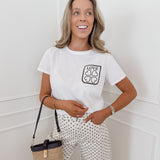 White Four Heart Love Shirt