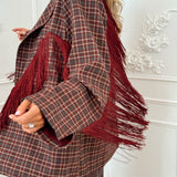 PRE ORDER Bordeaux Vichy Phillon Blazer