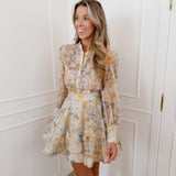 Yellow Eliette Golden Pearl Floral Ensemble