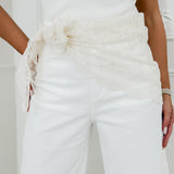 White Liene Jeans