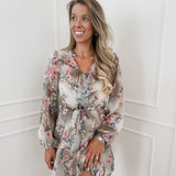 Green Flower Lillian Dress