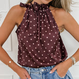 Plum Pink Polka Dots Chayenne Top