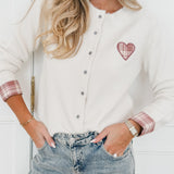 Pink Heart Cardigan