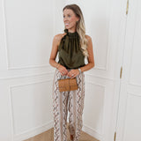 Printed Roses Trouser