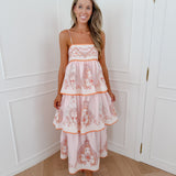 Pink Orange Fenia Dress