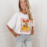 White Lemon Bow T-Shirt