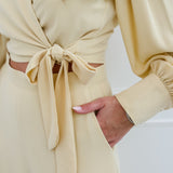 Mustard Yellow Ellis Cache Coeur Blouse