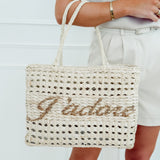 Beige Golden Detail J'adore Bag