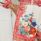 Multicolor Anne Flower Ensemble
