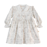 BABY - White Taupe Printed Dress