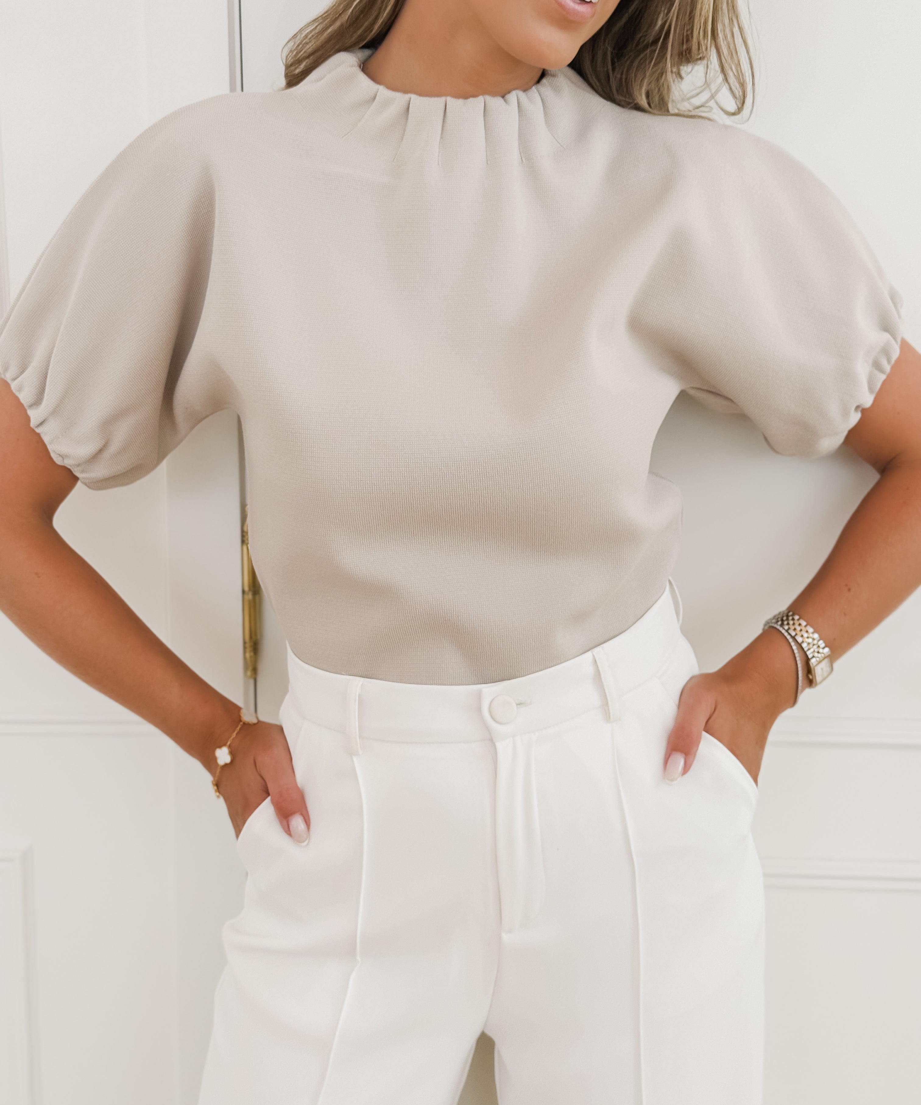 Taupe Levina Top