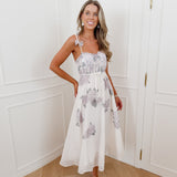 Cream Aylana Flower Dress