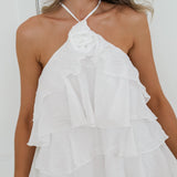 White Maureen Layered Dress