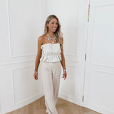 Beige Geneva Top