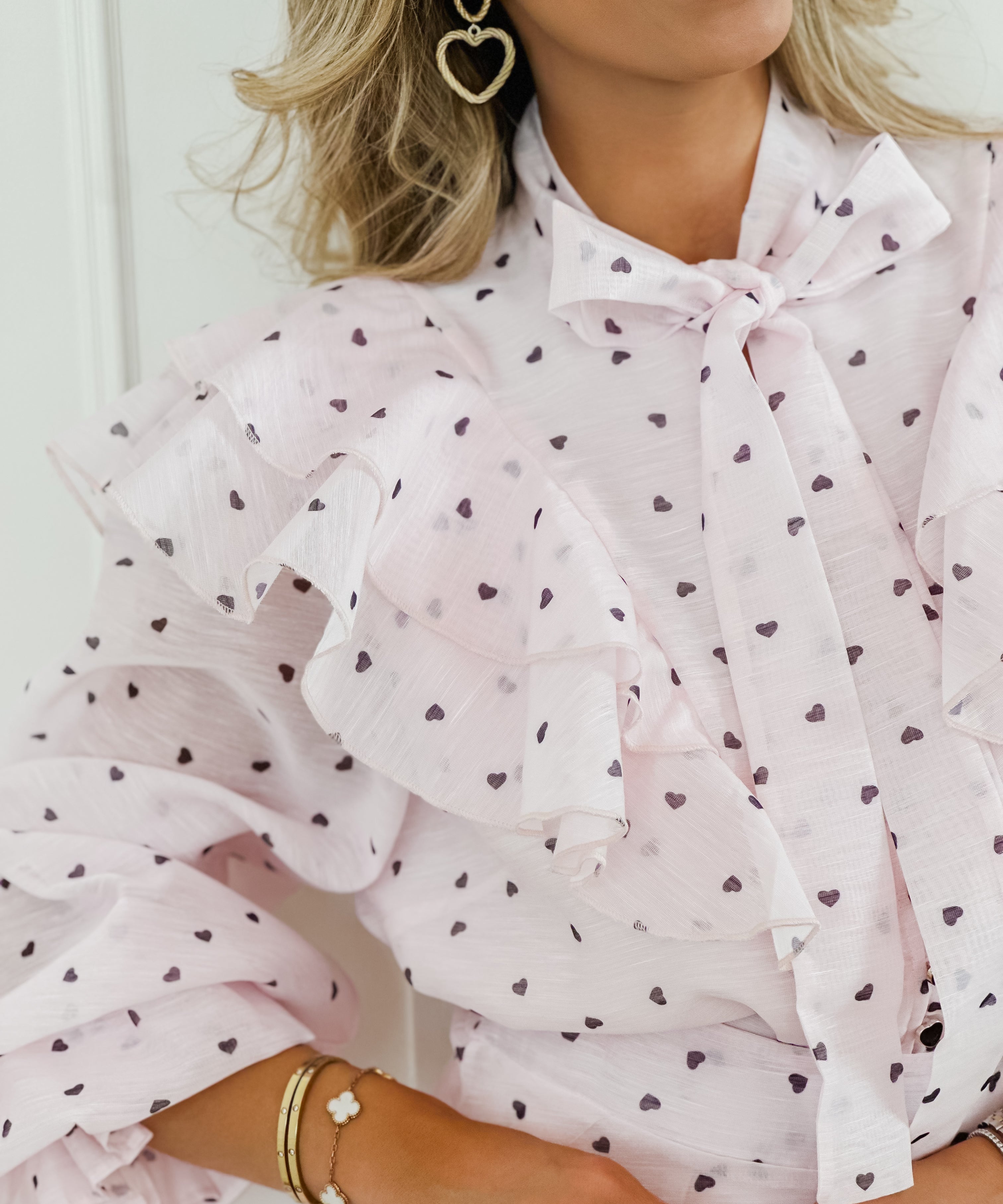 Soft Pink Black Heart Ensemble