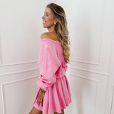 Pink Rope Detail Playsuit