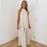 Champagne Cotton Alyssa Dress