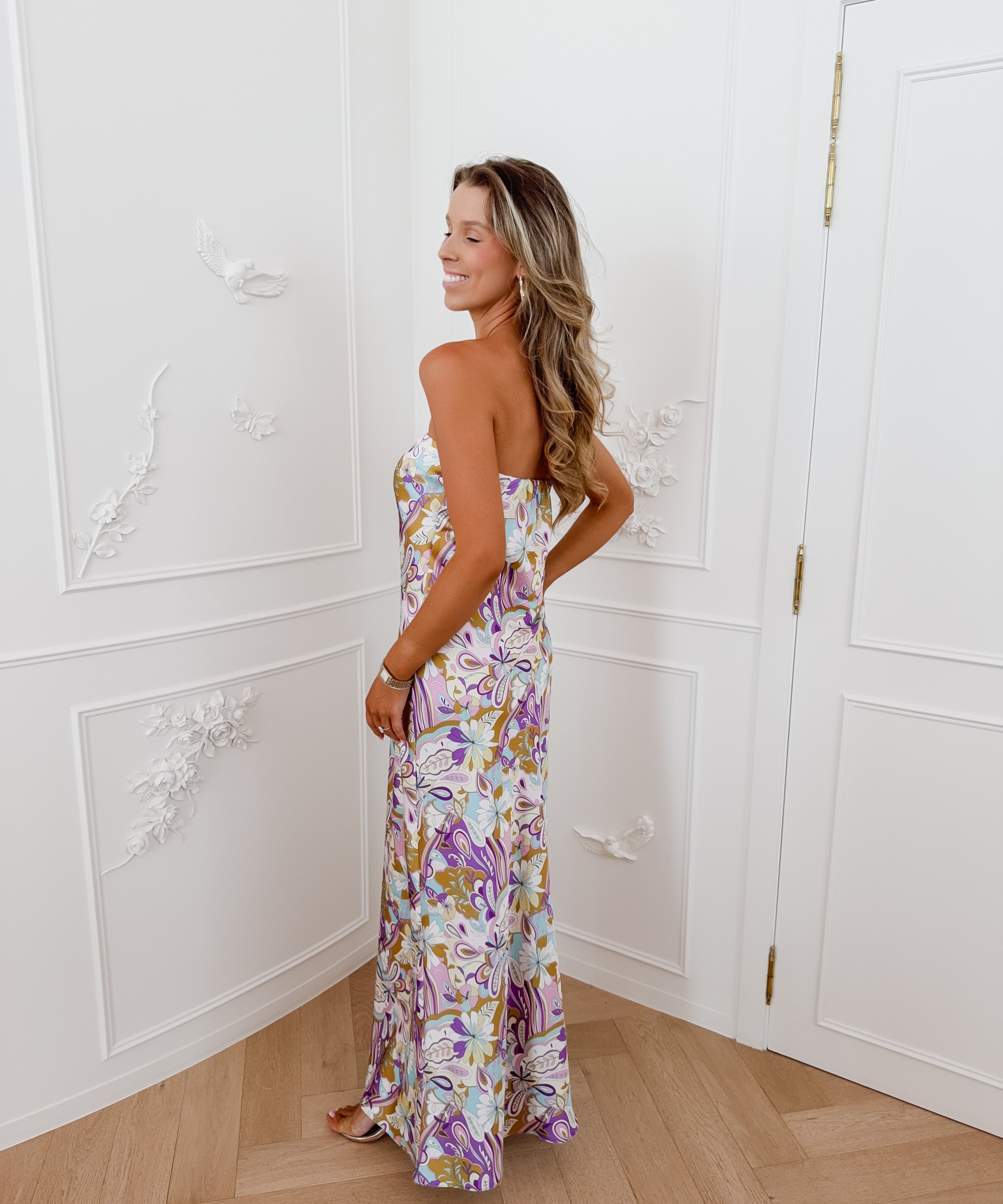 Lila Multicolor Bandeau Jasmina Dress