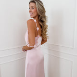 Light Pink Emmelina Floral Straps Dress