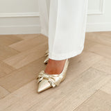 Golden Sanne Bow Heels