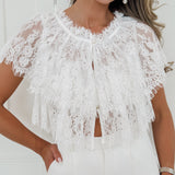 White Victoire Lace Blouse
